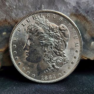 1884 O Morgan Silver Dollar Choice BU