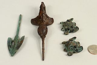 Group Chinese Bronze & Metal Objects