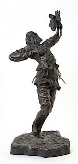 * A Bronze Figure of a Dancer, Height 34 inches.