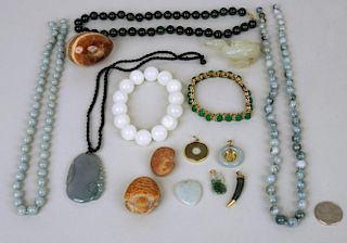 Group Jade, Jadeite & Hardstone Jewelry