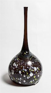 * An American Glass Vase, Height 31 inches.