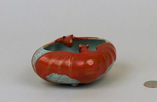 Chinese Porcelain Bat Form Water Coupe