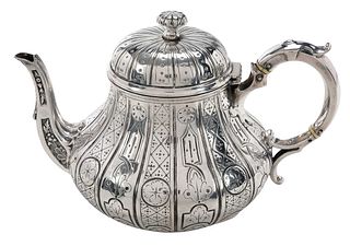 Victorian English Silver Teapot