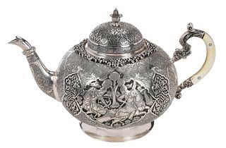 Persian Silver Teapot