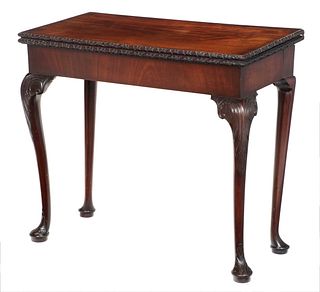 Queen Anne Style Concertina Action Card Table