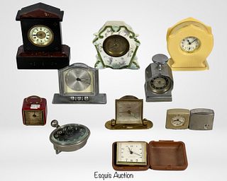 Assortment of Vintage Tabletop Clocks