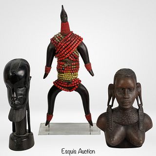 African Wood Carved Figures-Namchi Fertility Doll