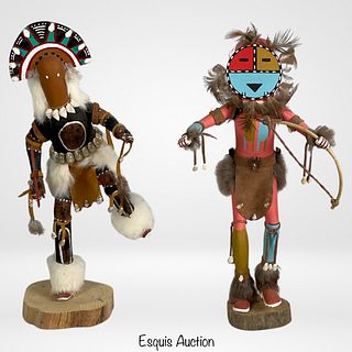 Large Hand Crafted Native American Kachina Dolls