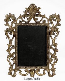 Vintage Ornate Brass Acanthus Photo/ Picture Frame