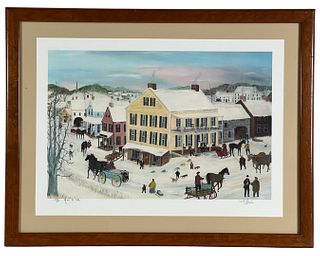 Will Moses- "Main and Elm" LE Signed Lithograph