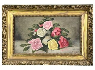 Michael Strieby Nachtrieb- 1902 Still Life Roses
