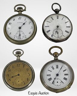 Group of Antique Pocket Watches including Silver