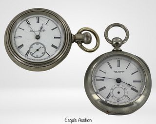 Two Antique Pocket Watches- Hampden & New Haven