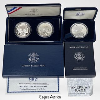 US Silver American Eagle & Buffalo Dollar Coins