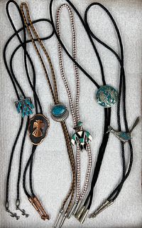 Lot of Southwest Style Bolo TIes