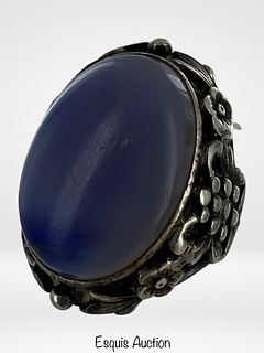 Vintage Sterling Silver & Lapis Lazuli Ring
