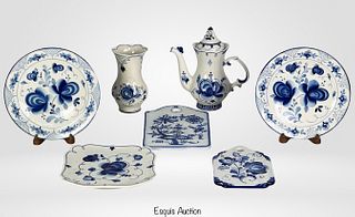 Gzhel Russian Traditional Porcelain Assortment