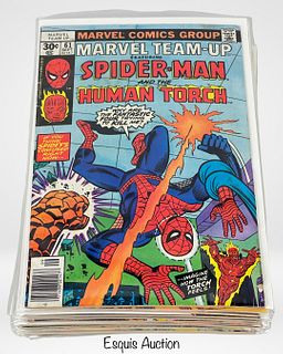 Vintage Marvel Team-Up Spiderman Comic Books