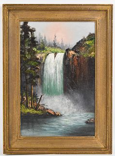 SISTER MARY ROSINA SNOQUALMIE FALLS OIL PAINTING