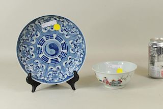 Chinese Porcelain Blue & White Dish