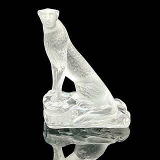 Lalique Crystal Cheetah Sculpture, Tancrede