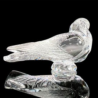 Lalique Crystal Figure, Pigeon Bruges