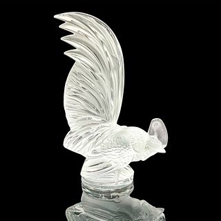 Lalique Crystal Car Mascot Paperweight, Coq Nain