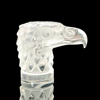 Lalique Crystal Paperweight, Eagle Tete d Aigle Head