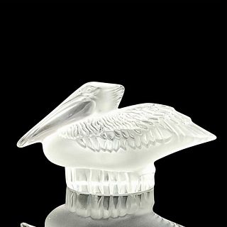 Lalique Crystal Paperweight, Pelican