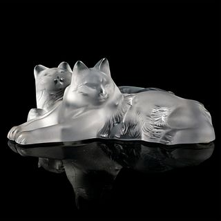 Lalique Crystal Figurine, Happy and Heggie