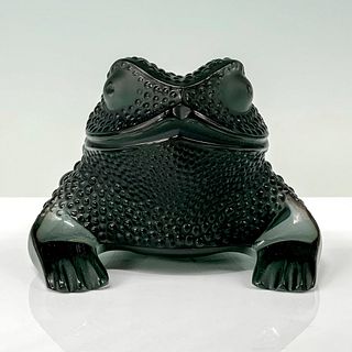 Lalique Black Crystal Gregoire Frog Figure