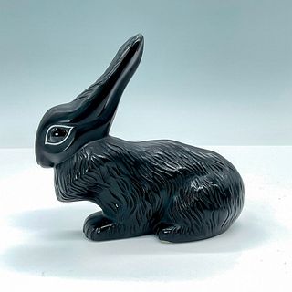 Lalique Figurine Black Cesar Rabbit