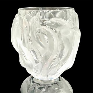 Lalique Crystal Vase, Oceania