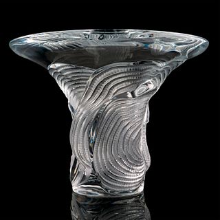 Lalique Crystal Vase, Sertella