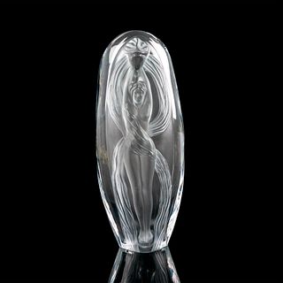 Marie-Claude Lalique (French, 1935-2003) Crystal Vase, Eroica