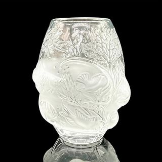 Lalique Crystal Vase, Florero Tarpon