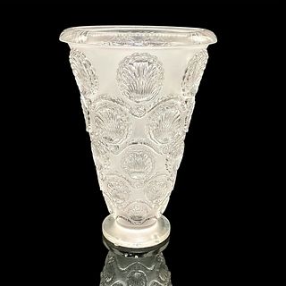 Rene Lalique Crystal Vase, Cancale