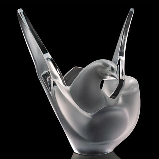 Lalique Crystal Vase, Sylvie