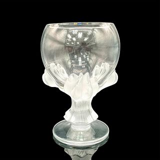 Lalique Crystal Compote Bowl, Bagheera