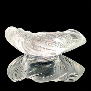 Lalique Crystal Bowl Clear, Frosted Aladdin