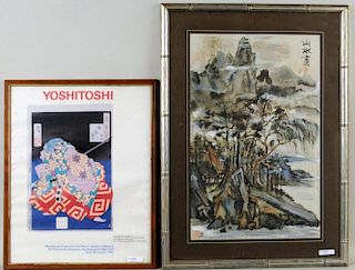 Two Framed Asian Works