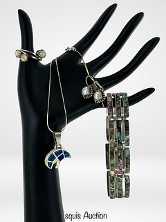 Sterling Silver Jewelry-Bracelet, Rings, Necklace