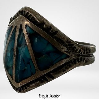 Native American Sterling & Turquoise Ring