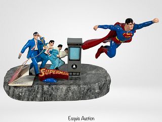 Ron Lee- Superman LE Signed Pewter Sculpture