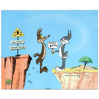 Chuck Jones (1912-2002), "Coyote Crossing" Limited Edition Animation Cel with Hand Painted Color, Dated (1996), Numbered and Hand Signed with Certific