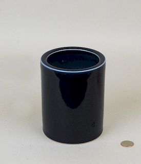 Chinese Blue Porcelain Kangxi Brush Pot