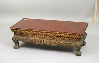 Thai Carved & Painted Low Table