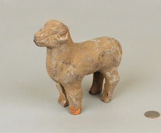 Chinese Han Or Han Style Pottery Ram Figure