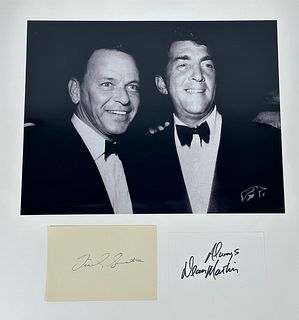Frank Sinatra & Dean Martin Signatures/ Autographs