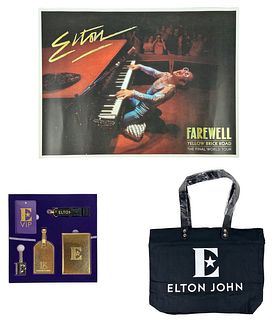 Elton John Yellow Brick Road Poster & VIP Tour Kit